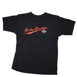Vintage Harley Davidson Script Spellout Graphic T Shirt